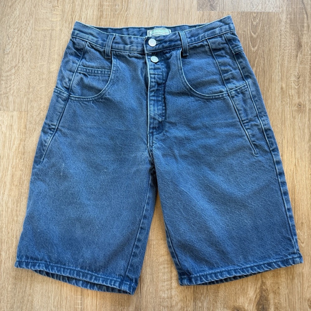 Vintage Streetwear GUESS Jean Shorts Sz 28 Baggy Jorts By Georges Marciano Dad